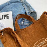 Quality Corduroy Crossbody Bags For Women  Winter Warm Messenger Bag Solid Color Large Capacity Shoulder Shopping Totes Sac